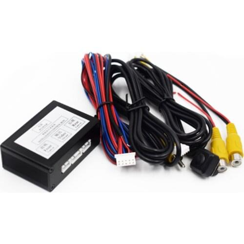For Car SUV Intelligence Reversing Front Rear Parking View Video Camera Switch 2 Channel Control Box Converter Genuine Vehicle M