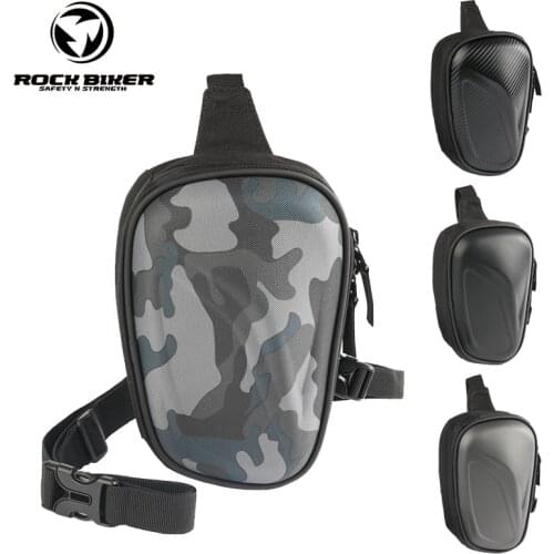 Camouflage Motorcycle Bag Hard Shell Moto Racing Leg Bag Motor Biker Waist Bag Casual Sports Cycling Rider Backpack Side Pocket