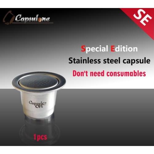 Capsulone compatible capsule for nespress ocoffee machine espresso reusable coffee capsule sticker lids refillable capsules