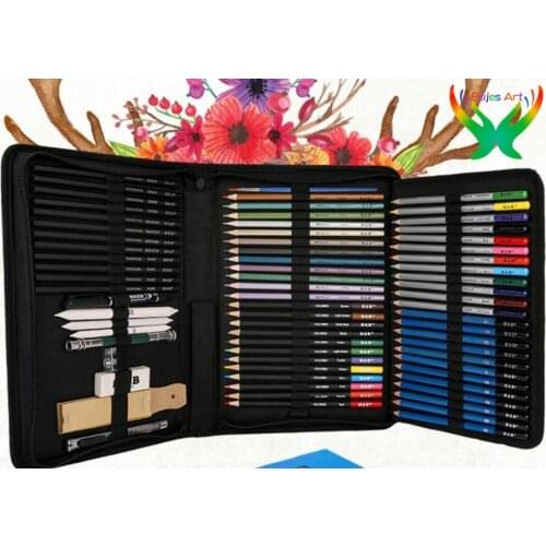 72pc/set sketch color drawing pencil Professional art brush pencil adult kids learning pencils school office supplies easy color