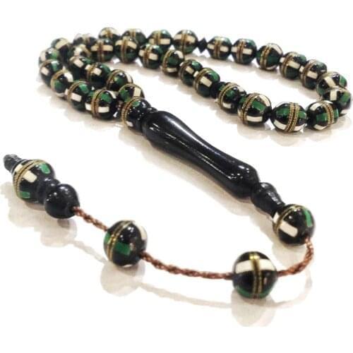Prayer Bead Tasbeeh Muslim Kuka Rosary Tesbih Camel Bone High Quality Wood 33 Gift Natural Palm Fruit Brass Lathe And Handmade