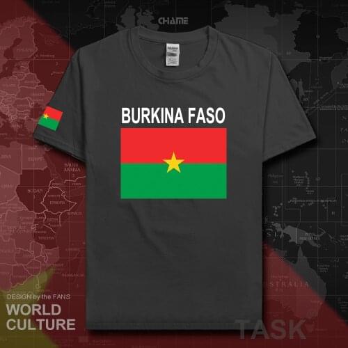 Burkina Faso mens t shirt 2017 jerseys nation team tshirt 100% cotton t-shirt clothing tees country sporting flag BFA Burkinabe