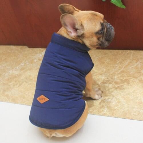 Autumn/Winter Cozy Pet Dog Clothes for Dogs Warm Cotton Dog Vest Jacket French Bulldog Pug Clothing Puppy Dog Coat Pets Products