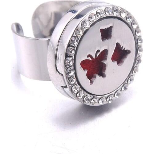Papa Snap Rings With Crystals