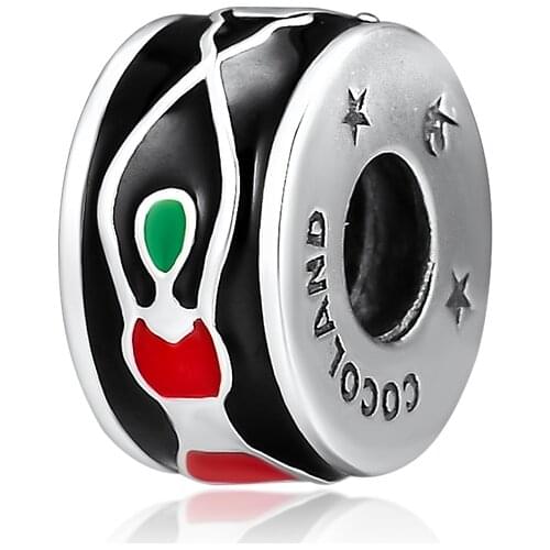 Fits for Pandora Charms Bracelets Guardian love Beads 100% 925 Sterling Silver Jewelry with Mixed Enamel Free Shipping