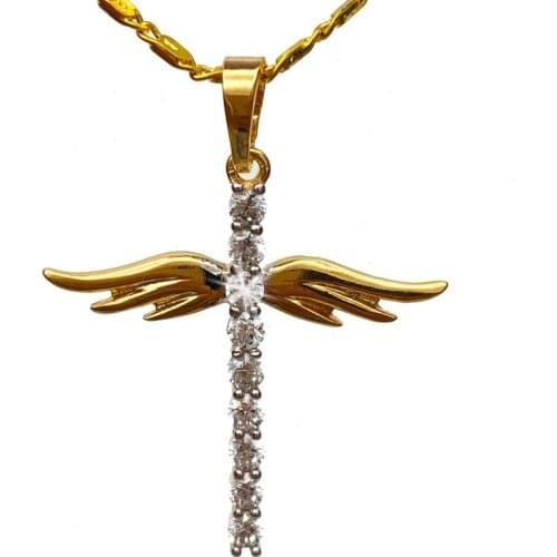 Hot sale Beautiful 25.5X31.88MM AAAA CZ Fashion Jewelry Women Man Gift Cross pendant +free chain XPP01