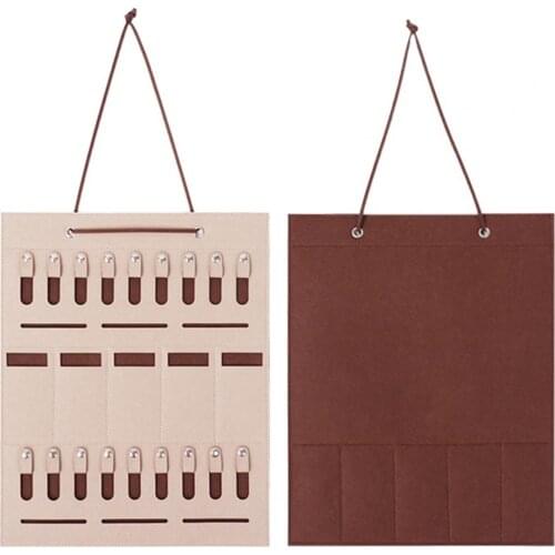 Hanging Organizer Multiple Hooks Multi-Purpose Felt Cloth Sunglasses Earrings Jewelry Organizer Hanger for Home