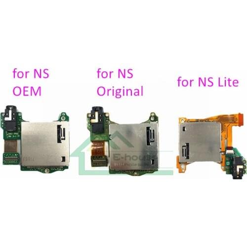Headphone Jack Game Card Reader Replacement for Nintendo Switch Lite Console Game Card Cartridge Slot Repair