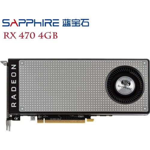 SAPPHIRE RX 470 4GB 256Bit GDDR5 Video Card For AMD Radeon RX470 4G Cards Graphics Cards DisplayPort HDMI PC Gaming GPU RX474