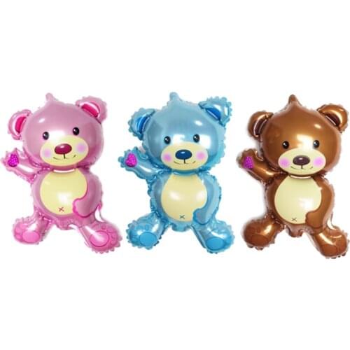 5pcs mini Bear Teddy Bear foil balloon aluminum balloons toys balloon toy for children baby gifts