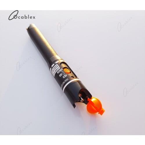 10mw 10km Fibra Optica Cable Tester Pen Type Red Visual Fault Locator 10mW Fiber Optic Light Pen Fusion Laser FTTH