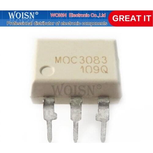 10PCS MOC3083 DIP6 DIP photocoupler new original In Stock