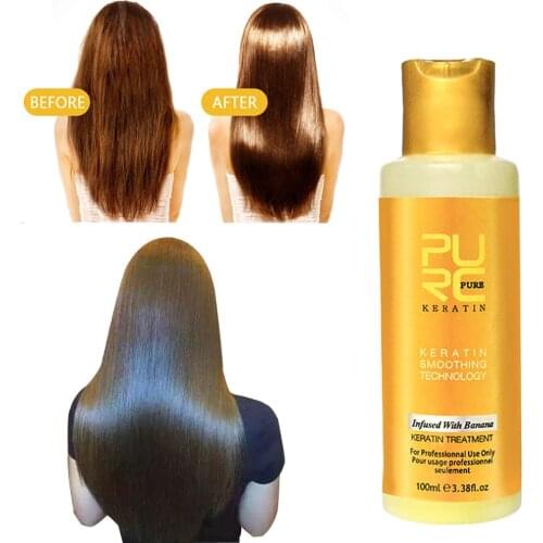 100ml Keratin Collagen Protein Intensive For Dry Damaged Hair Repaid Treatment Tonic Keratin Soft Hair & Scalp Treatment 2pc