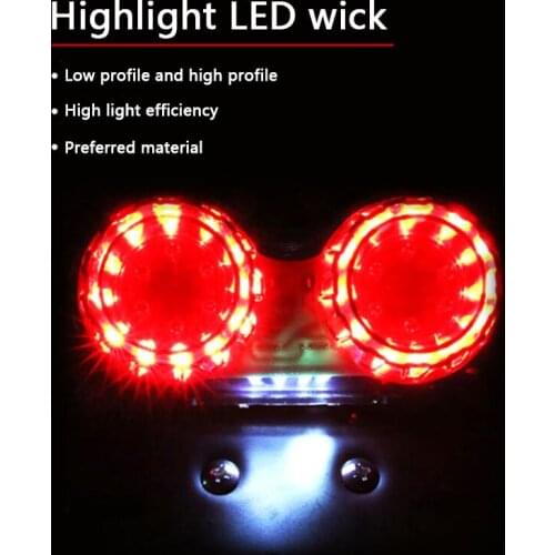 12V Universal Motorcycle Signal Lights LED Integrated Tail Light for Benelli 600 trk 502x 302 tnt 250 600i tnt 1130 502c trk 502