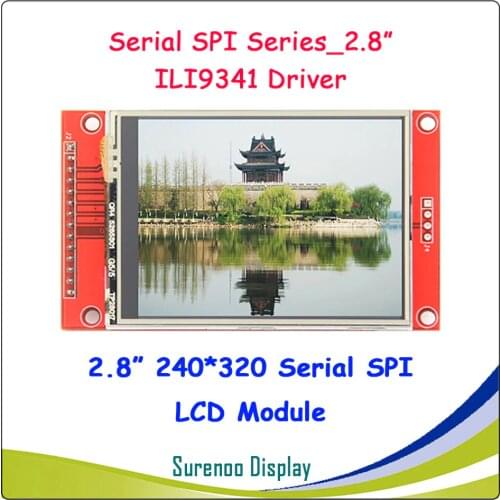 2.8 inch 320*240 SPI Serial TFT LCD Module Display Screen with Touch Panel Driver IC ILI9341 for MCU