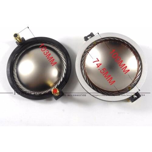 2pcs /lot High Quality Replacement Diaphragm For 74.46 mm for B&C DE800 -8 Voice coil Titanium Diaphragm