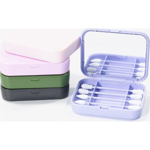 4Pcs Silicone Reusable Cotton Swab Double-headed Ear Cleaning Buds Swabs Soft Flexible Washable Makeup Swabs Stick dropshipping