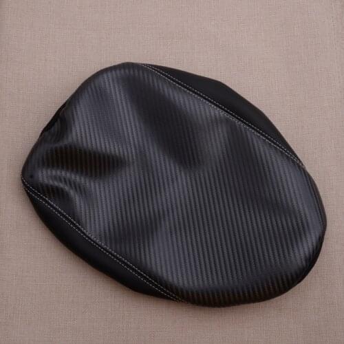 Car PU Leather Carbon Fiber Style Center Console Lid Armrest Storage Box Cover Trim Fit for Honda CR-V CRV 2017 2018 2019