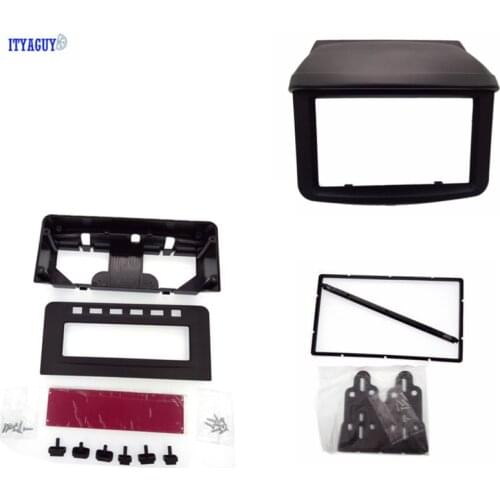 2 Din car fascia fit for Mitsubishi Pajero Sport Triton L200 with MID Radio DVD Stereo Panel Dash Mounting Install Trim panel