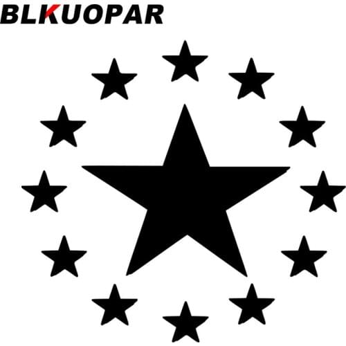 BLKUOPAR for Development European Expectation Flag Car Stickers Waterproof Creative Decals Personality Windshield Helmet Decor
