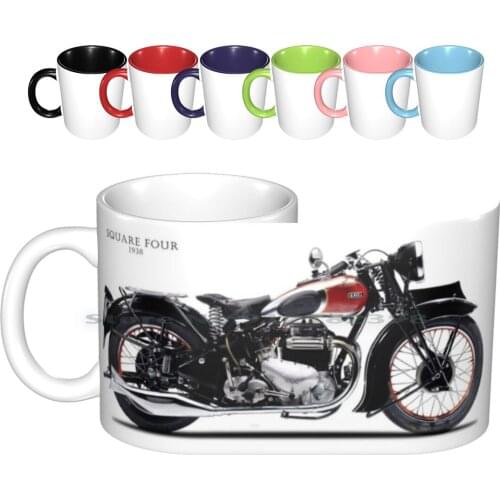 The Ariel Square Four Ceramic Mugs Coffee Cups Milk Tea Mug Ariel Square Four Ariel Motorcycle Ariel Motorcycle Motorcycle