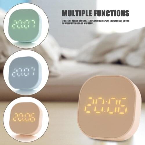 Digital Clock Bedside Clear Display Alarm Clock For Room Decor Countdown Time Function Temperature Display Clocks Timer