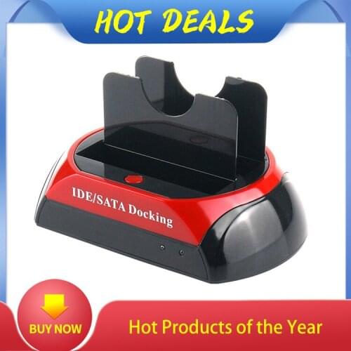 HDD Docking Station Dual Internal Hard Disk Drive Docking Station HDD Case HDD Enclosure for 2.5 Inch 3.5 Inch SATA to USB 2.0