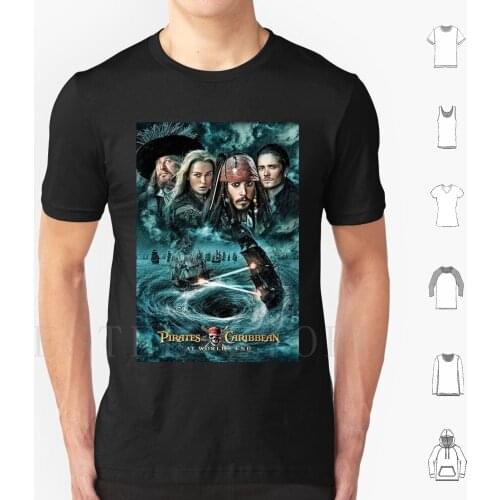 The T Shirt Cotton Men Diy Print Captain Johnny Deep Pirates Pirate Orlando Bloom Barbossa Elizabeth Swan Savvy Curse Undead