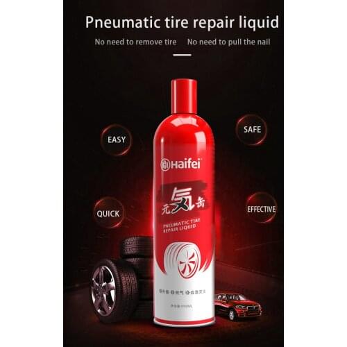 Auto bicycle tire sealant and pneumatic spray, pneumatic tire repair fluid, automatic pump