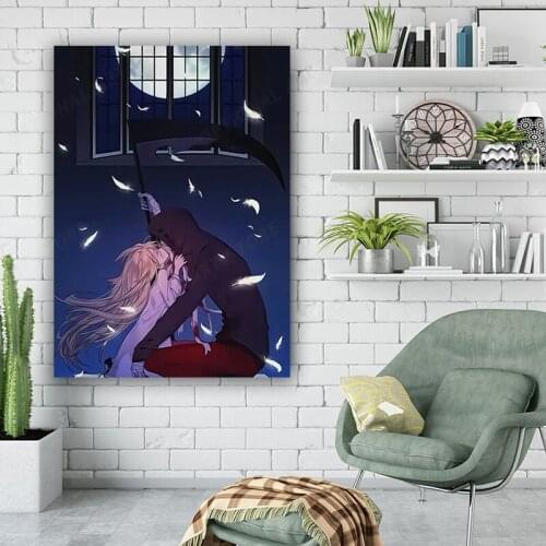 Canvas Anime Angels of Death Pictures Home Decoration Paintings Poster HD Prints Wall Art Modular Living Room Framed