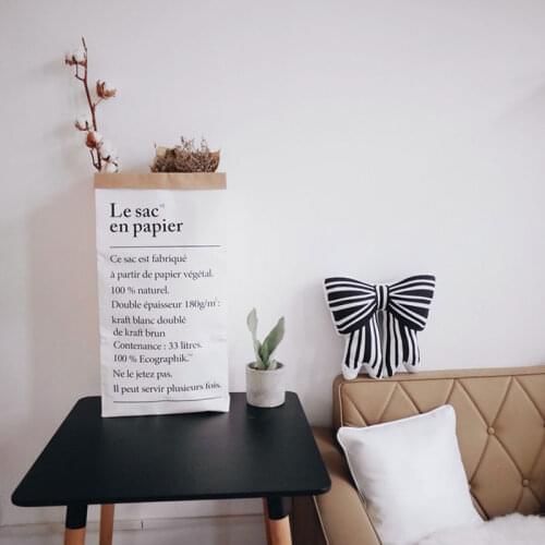 Brown paper bag home storage bags organizer kraftpaper storage boxes & bins simple sorting bags for toy sundries kids room decor