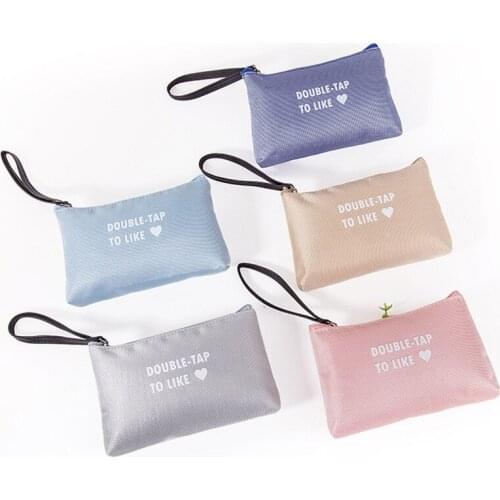 Heart-shaped Print Cosmetic Bag Outdoor Girl Toiletries Portable Organizer High Capacity Travel Beauty Pouch Zipper Storage Box