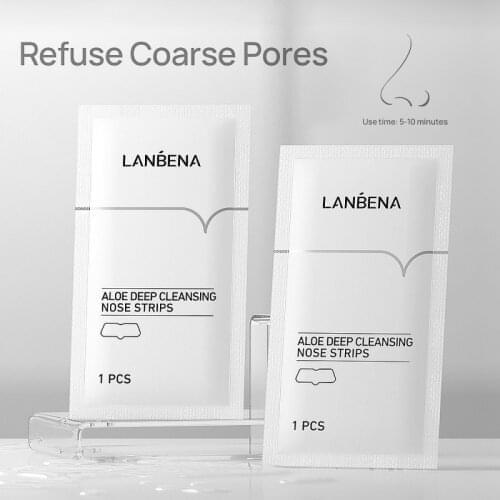 LANBENA 1/3/5/10pcs Nose Strips Black Mask Black Dots Blackhead Remover Black Head Nose Mask Pore Strip Peel Off Face Care TSLM1