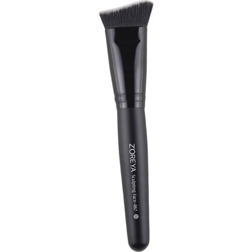Soft Foundation Bronzer Brush Powder Sculpting Makeup Brush Black
