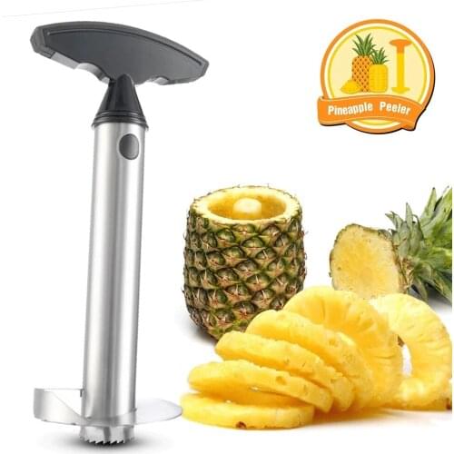 Stainless Steel Pineapple Corer Peeler Cutter Slicer Core Easy Fruit Parer Cutting Tool Slice Fruit Paring Knife Accessories