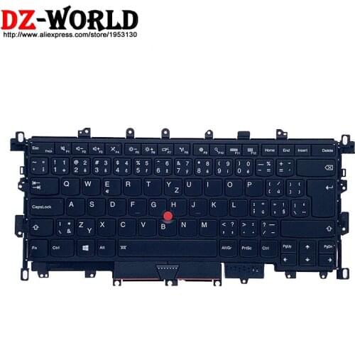 New Original CZ Czech Backlit Keyboard for Lenovo Thinkpad X1 Yoga 1st Gen Laptop Teclado 00JT869 01AW908