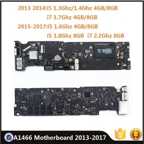 Original A1466 Logic Board for MacBook Air 13" 2013-2017 Year i5 i7 4GB 8GB Motherboard 820-00165- A/02 820-3437-A/B Main Board