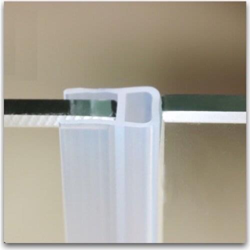 Draught Excluder Silicone Sealing Strip Sliding Sash Glass Shower Door Window Collision Avoidance Gasket 6mm 8mm 10mm 12mm x 5m