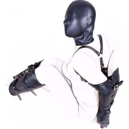 SM Bondage Sexy Headgear Erotic Toys Slave Restraint Hood Adult Games Sex Toys For Women Soft Head Mask BDSM Couples Sex Shop