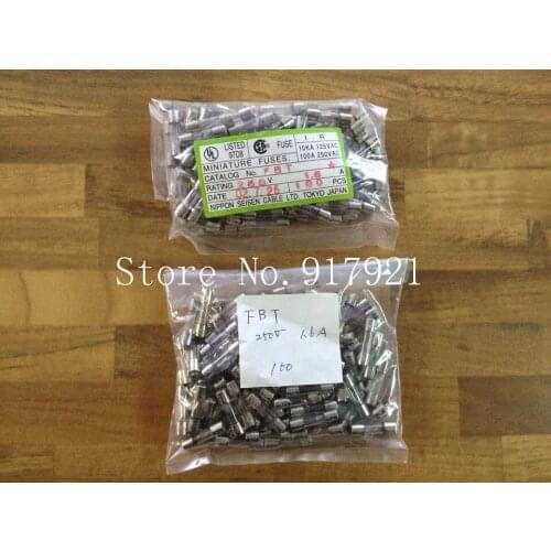 [ZOB] Imported Japanese JET FBT 5X20 1.6A250V FUSE micro insurance tube glass fuse original --200pcs/lot