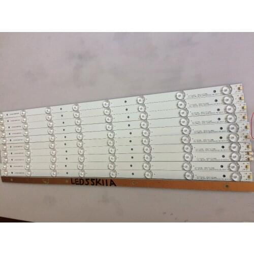 1set=11pieces LED Backlight strip 8Lamp For Kon ka LED55K11A Light Bar KCL-BDL55C-8X10-2835