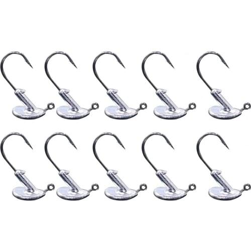 10PCS/Lot 3.5g 5g 7g 10g 14g crank Jig head hook fishing hook lead head Jig lure hard bait soft worm jig hook for fishing