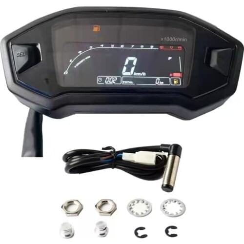 2021 VA LCD Display 10000RPM Motorcycle Speedometer Color Universal Digital Odemeter Tachometer Adjustable M3 Monkey