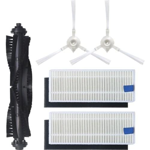 5Pcs Robot Vacuum Cleaner Spare Parts Side Brushes HEPA Filter Main Brush Replacement for Vacuum Cleaner 360 S6