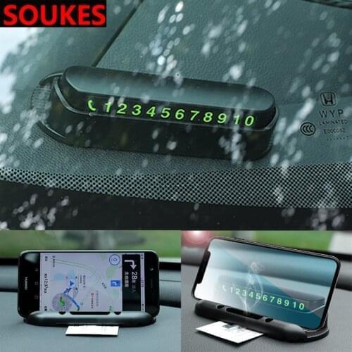 Car Luminous Parking Card Aromatherapy Phone Holder For Chevrolet Cruze Aveo Captiva Lacetti TRAX Sail Epica Lada Granta Kalina