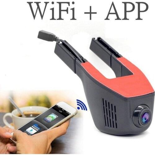 Car DVR Dash Camera Driving Recorder HD 1080P Dual Lens Hidden Driving Recorder Wifi Night Vision Vehicle Camera