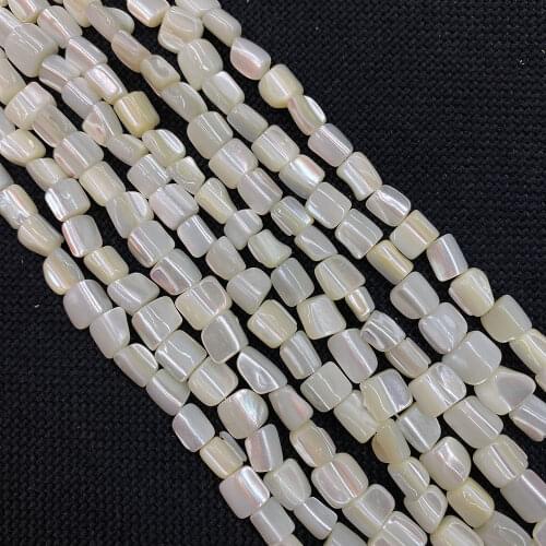 Irregular Shape Natural Sea Shell 8-10mm Mother-of-pearl Beads for DIY Jewelry Making Necklace, Bracelet, Earring Accessories
