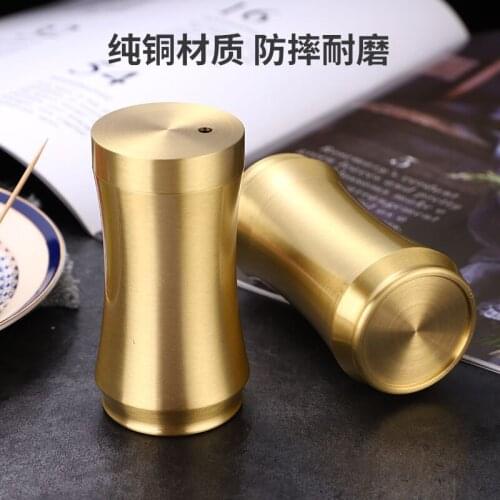 Pure copper toothpick holder Nordic creative home high-end toothpick holder Portable restaurant dining room living room toothpic