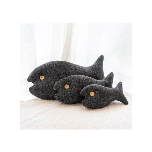 Black Fish Catnip Toys Funny Cat Toys Simulation Fish Cat Pillow Bite-resistant Teeth Toys Pet Toys Cat Toys Interactive