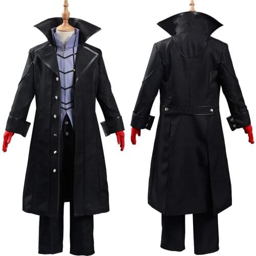 Persona Joker Cosplay Costume Kids Children Shirt Pants Outfits Halloween Carnival Suit